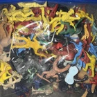 Lot of Vintage Tim Mee, MPC & Marx Plastic Toy Figures 1950’s-1960’s 1.2 lbs