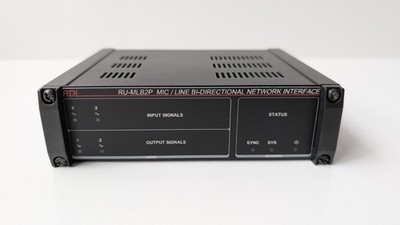 RDL RU-MLB2P 2in/2out Mic/Line Dante I/O Interface PoE Network Audio Over IP