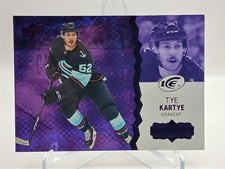 2023-24 Upper Deck ICE Hockey #117 Tye Kartye Purple Parallel Rookie