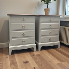 Matching Pair Of Stag Minstrel 4 Drawer Bedsides - You Choose Your Colour
