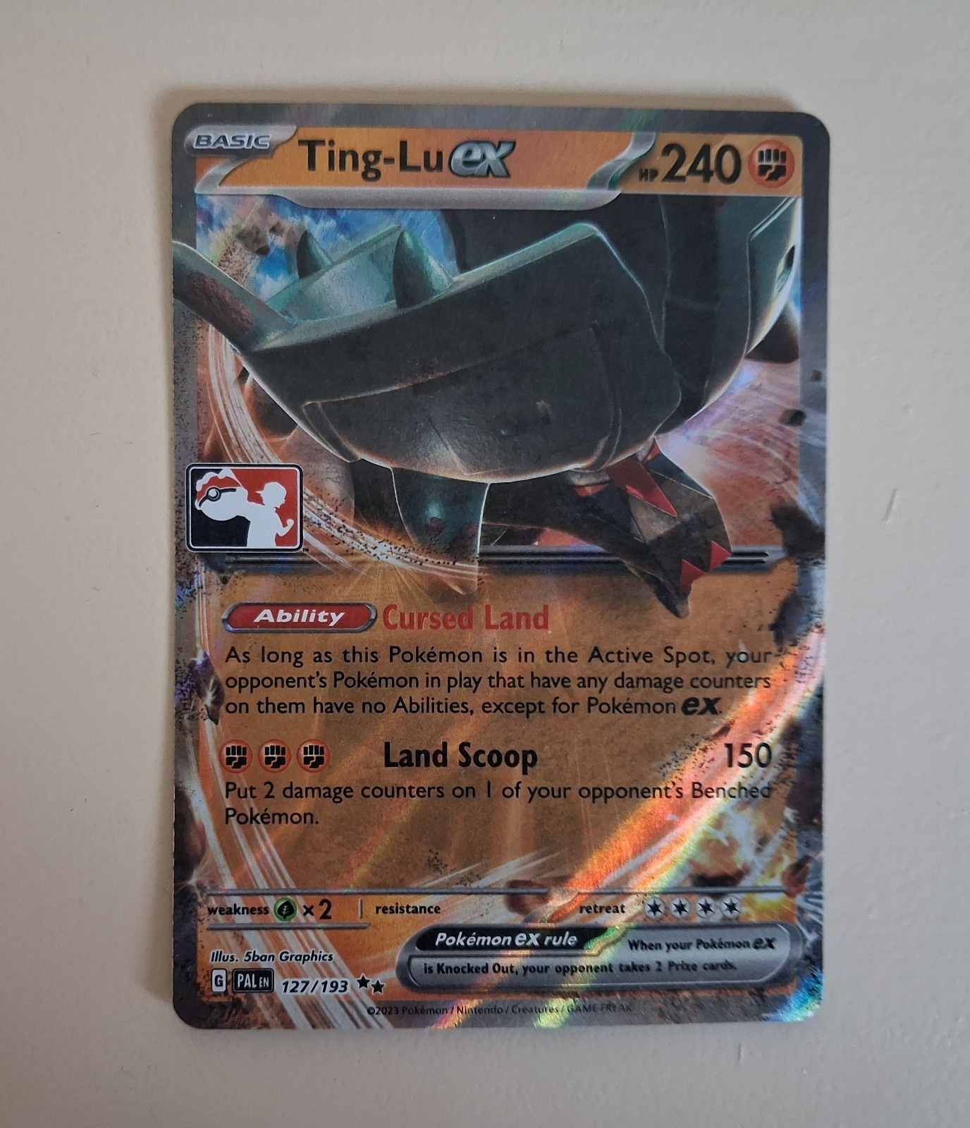 Pokemon TCG Ting Lu Ex 127/193 Paldea Evolved - Rare Holo NM/M Pack Fresh