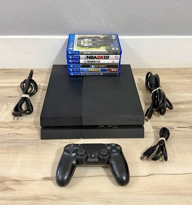 Sony PS4 PlayStation Console Bundle W/ Controllers + Games - Tested / Working