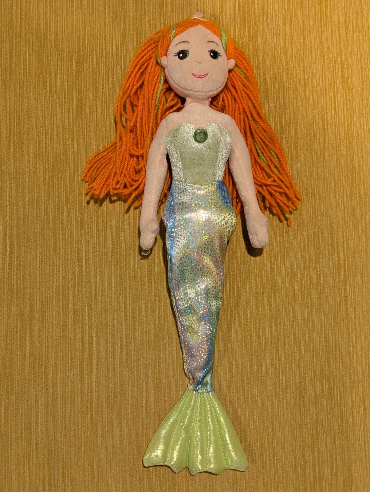 Aurora World Meriel Sea Sparkles Plush Mermaid Orange Red Ha