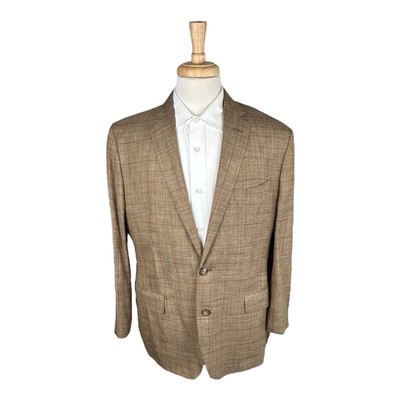 Brooks Brothers 1818 Fitzgerald E.Thomas Wool Linen Silk Blazer Size 43R Mint