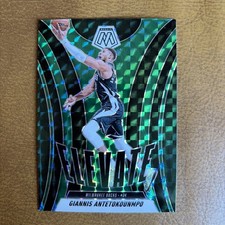2024 Mosaic Giannis Antetokounmpo Elevate Prizm Green Color Match