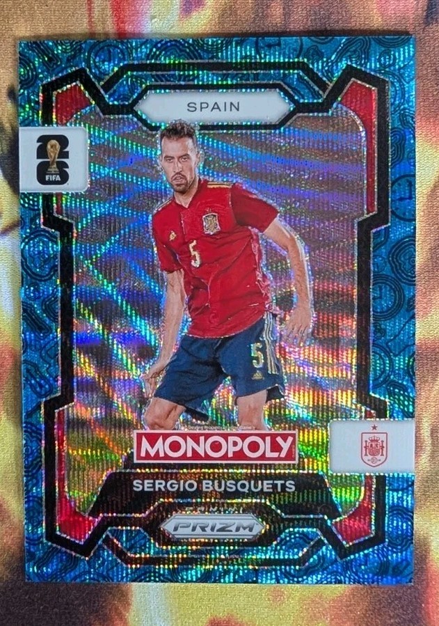 2026 Panini Prizm Monopoly Fifa World Cup - Sergio Busquets #45 Four Corners...