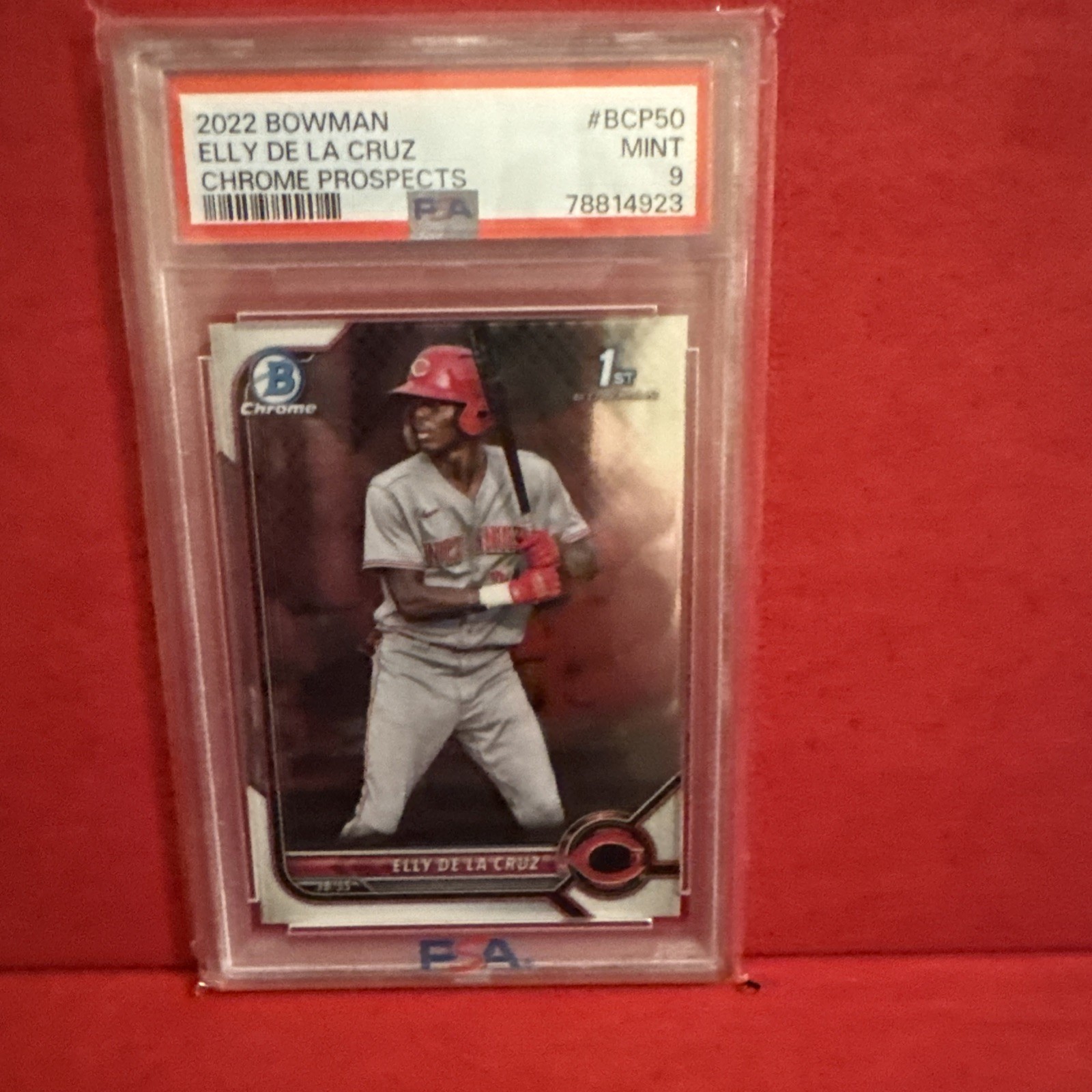 2022 Bowman Chrome Elly De La Cruz 1st Prospect #BCP-50 PSA 9 Mint Reds