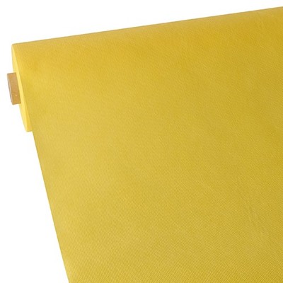 2 gelbe Tischdecken stoffähnlich Vlies ''soft selection'' 40 m x 0,9 m auf Rolle