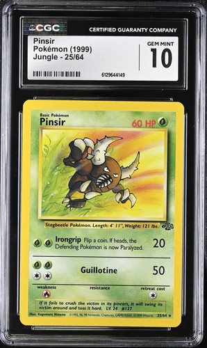 Pinsir (Unlimited) graded CGC 10 for sale on eBay
