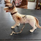 rare ORIGINAL COLLAR & LEASHE German Shepherd Porcelain Dog Japan !!! 7in x 5in — photo 2