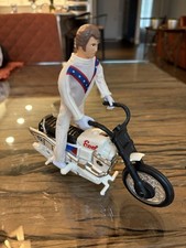Evel Knievel Motorcycle And Figure - Remake, Excellent