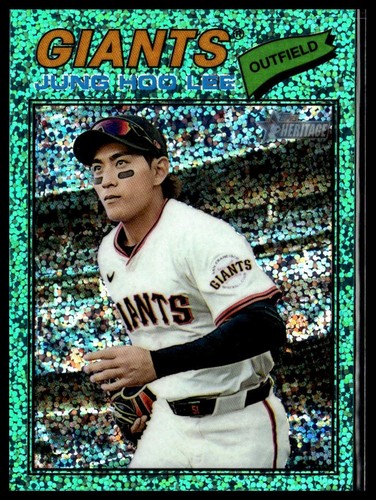 Jung Hoo Lee [Aqua Sparkle Chrome] #171 2026 Topps Heritage card