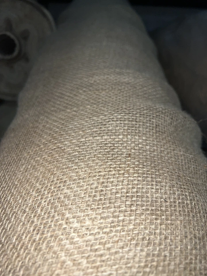 48 pulgadas de ancho natural 10 oz. Tela de arpillera - por yarda Foto 2 de 3