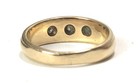 Vintage 14K Gold 3 Diamond Ring sz 9 Wedding Gypsy Band 5.75g — photo 5