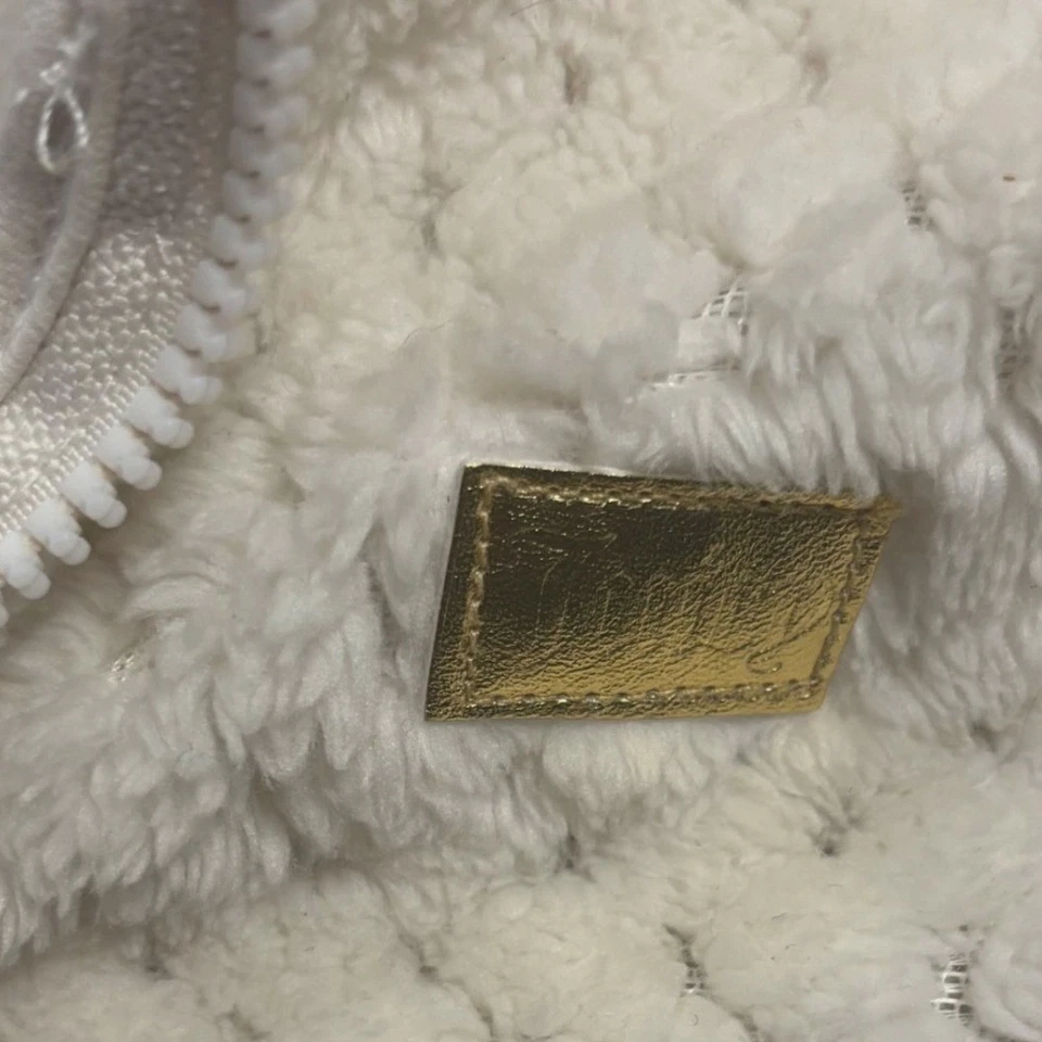 JUICY COUTURE 1/2 Zip Fleece Pullover Fluffy Sherpa Girls 5 Plush Sweater - Image 3 of 4