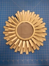 Vintage Style Sunburst Wall Mirror Round Decorative Accent Home Decor 10 Inch