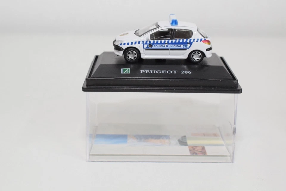 B86 1:72 3INCH 3INCH HONGWELL PEUGEOT 206 POLIZIA MUNICIPALE 092 POLIZIA MIB - Immagine 2 di 4