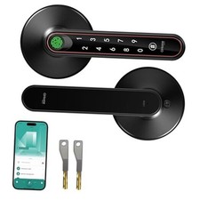 Fingerprint Door Lock with 4 unlocking ways: fingerprint, app, passcodes, keys