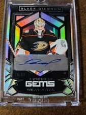 2022-23 Upper Deck LUKAS DOSTAL  BLACK DIAMOND  ROOKIE GEMS AUTO /99 RC