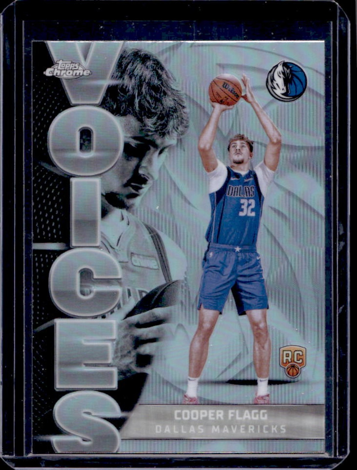 2025-26 Topps Chrome Cooper Flagg Voices RC Refractor Rookie #VS-6 Mavericks