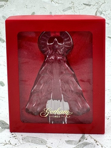 GORHAM Germany Crystal Glass Jewels Christmas Tree Ornament  red gift box  MCC