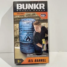 BUNKR Battle Zones Inflatable Oil Barrel For Nerf Paintball Obstacle Course