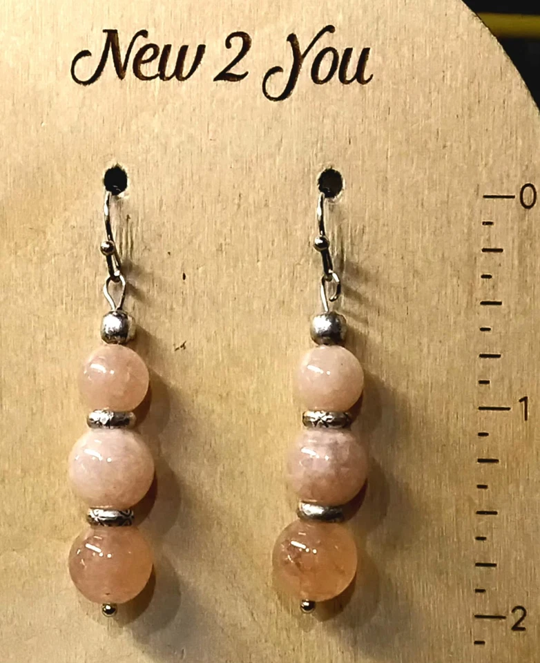 CHICO'S Charming Strawberry 🍓 石英 12 英寸 L 项链 + 匹配 2 英寸 L 耳环 Ju2 — 第 4/4 张图片