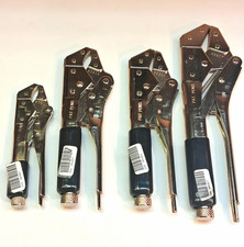 Nos Craftsman Usa 4-piece Curved Straight Jaw Locking Pliers Set