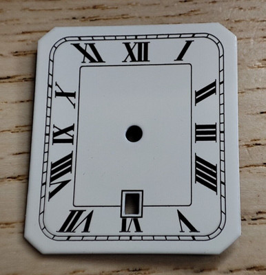 Uhr Zifferblatt weiß Farbe 25mm Konvolut 38 Zifferblätter