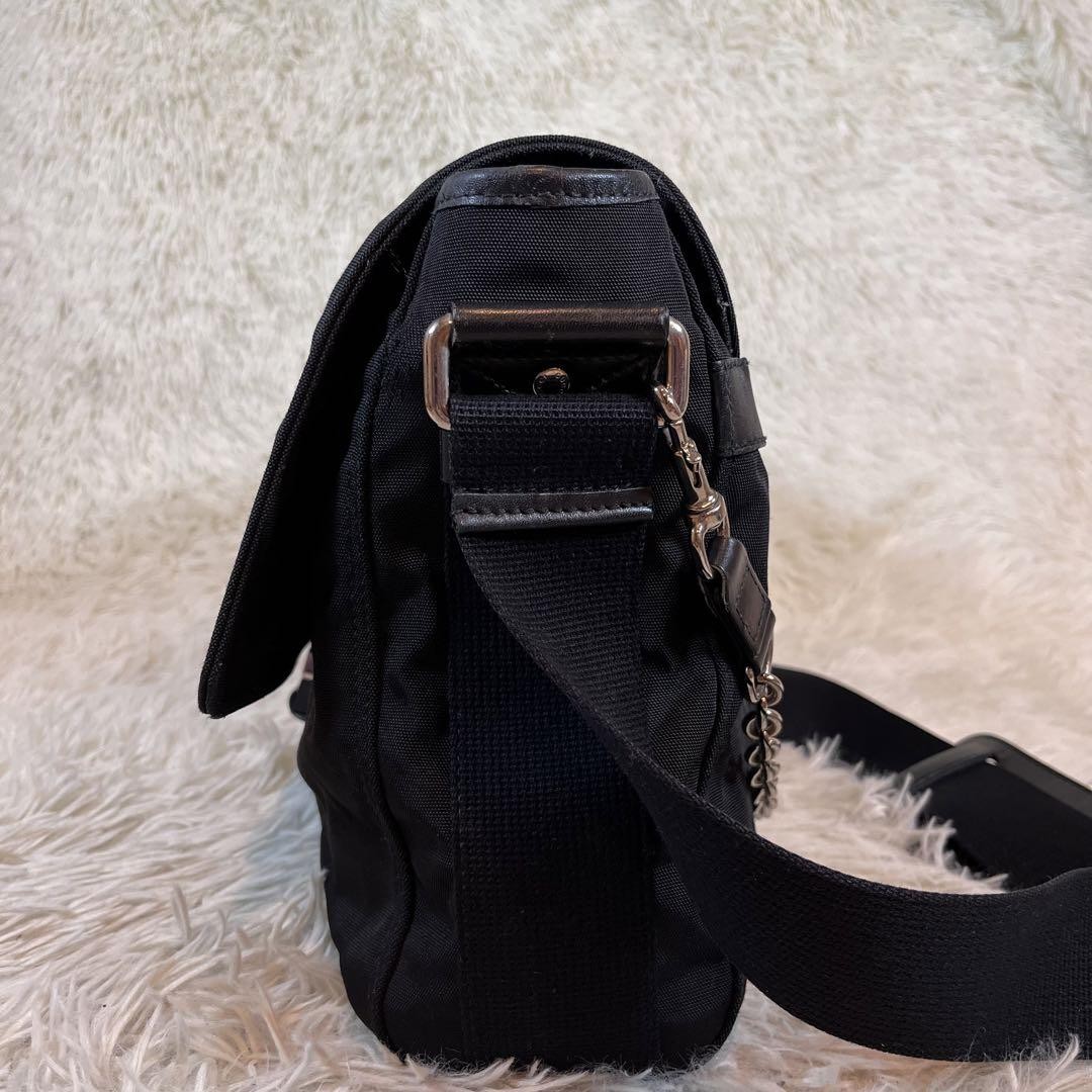 極美品✨GUCCI 2way メッセンジャー　GG シェリーライン ショルダー GUCCI◇ショルダーバッグ/シェリーライン/GG/BEG/総柄/11602089