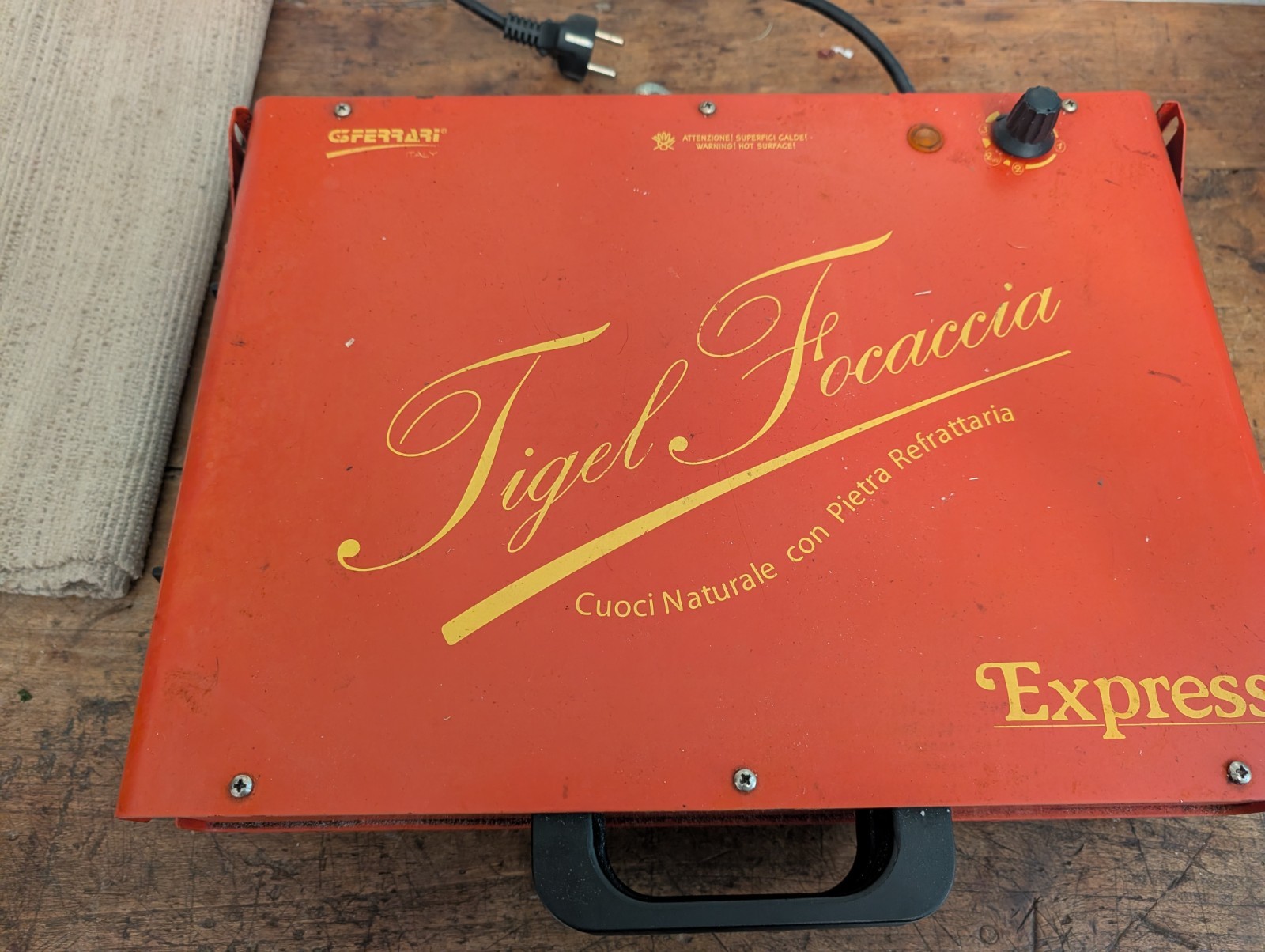 G3FERRARI TIGELLIERA express usata tigelle tigella toast tigel focacia