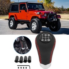 5 Speed Shifter Manual Gear Shift Knob Lever Head Shifter For Jeep Wrangler