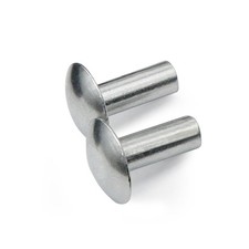 3/16" Diameter X 1/2" Length Brazier Head Solid Aluminum Rivets, Fix Leaky So...