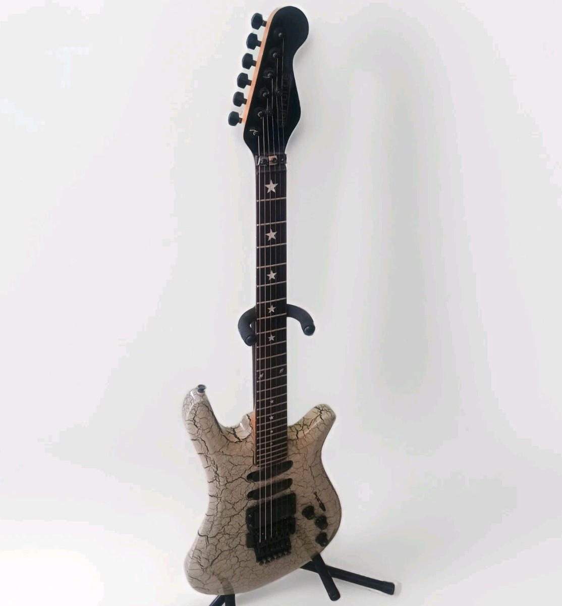 StarForce 8007 Electric Guitar Superstrat Jade Green Crackle Rare