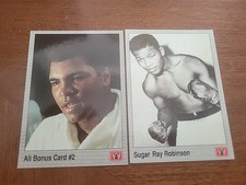 1991 ALL WORLD SPORTS BOXING MUHAMMAD ALI AND SUGAR RAY ROBINSON