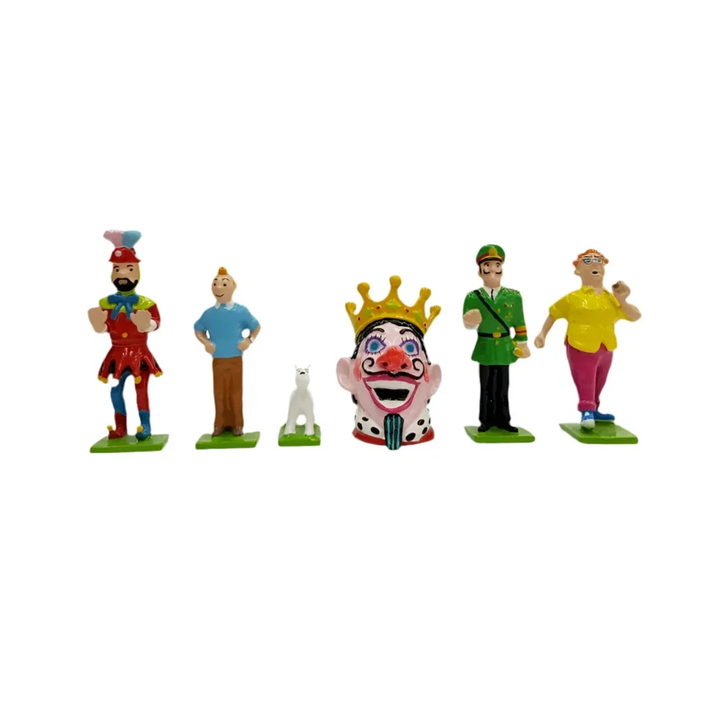 Figurines Tintin – Popol Et Virginie Par Hergé – Édition Moulinsart 2007 – Métal