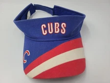 Vintage Chicago Cubs Drew Pearson Marketing Sun Golf Visor Adjustable Hat Cap