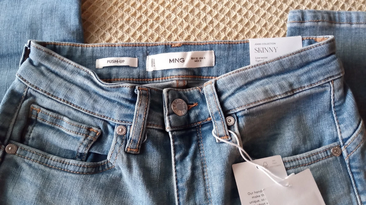Jean Femme Mango – Bleu – Taille 34 – Skinny – Neuf Sans Étiquette