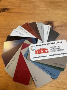 Color Samples Metal Card Index Roof Wall Colors ABC American Building Components