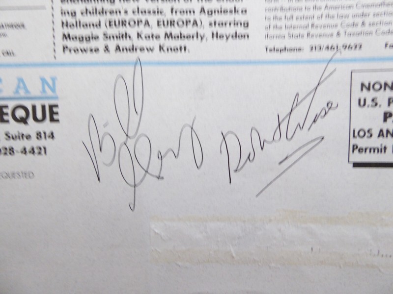 THE DAY THE EARTH STOOD STILL - Autographs of ROBERT WISE & BILLY GRAY