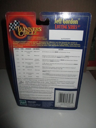 1:64 Scale: Winner's Circle: Lifetime Series, Jeff Gordon, 1999 Monte Carlo #24 - Picture 4 of 4
