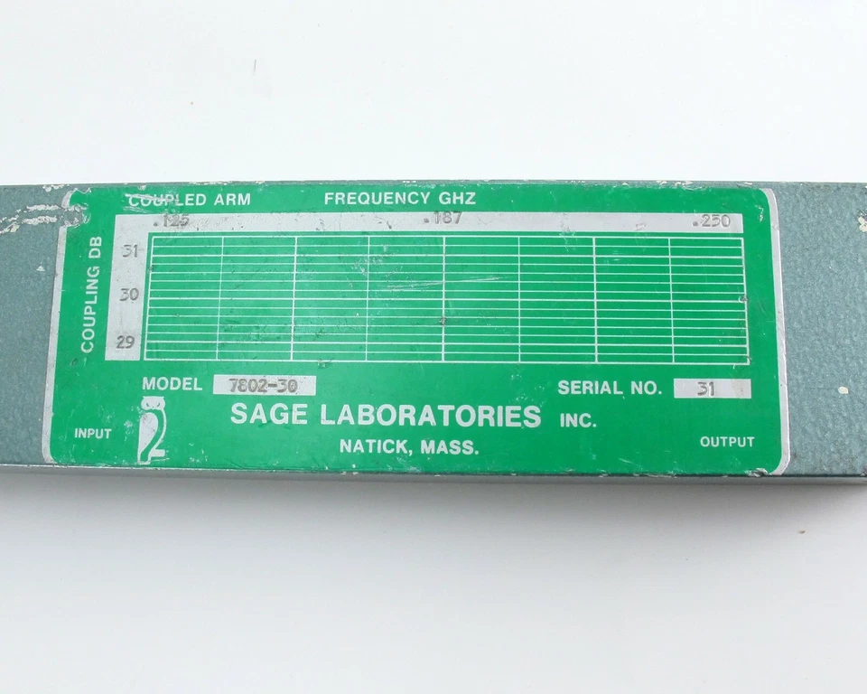 Acoplador direccional Sage 7802-30 - 30 dB, 0,125 - 0,250 GHz, tipo N hembra Foto 3 de 4