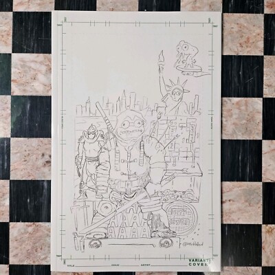 TMNT THE LAST RONIN #5 - JUSTIN ROILAND PENCIL SKETCH VARIANT - MINT