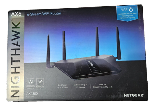 Router NETGEAR Nighthawk AX6 AX4300 6 flujos WiFi 6 modelo RAX45 -100NAS - Imagen 9 de 12