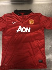 Nike Dri-Fit Manchester United 2013 AON Home Jersey Size Kids XL
