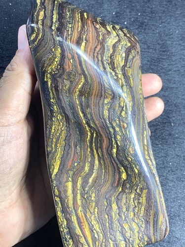Top Class Beautiful Self Stand Tiger Eye Tumble Free Form - Picture 5 of 19