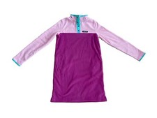 New Lands End Verbena Color Mix Fleece Dress Girl Size Xl 14/16
