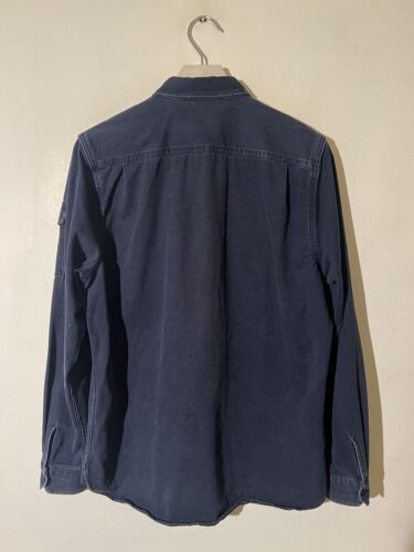 Camisa Denim Supply CPO L Cuello de lengüeta militar Resistente Taladro Algodón RRL-ish Azul - Imagen 24 de 24
