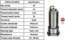 4 x NGK 5055 Genuine NGK Spark Plugs