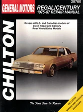Chilton Repair Manual: General Motor,s Buick, Regal & Century, 1975- 1987